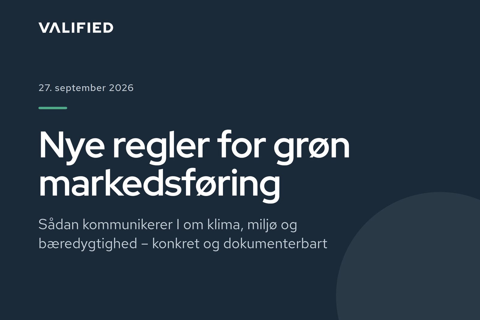 Nye regler for grøn markedsføring træder i kraft i dag