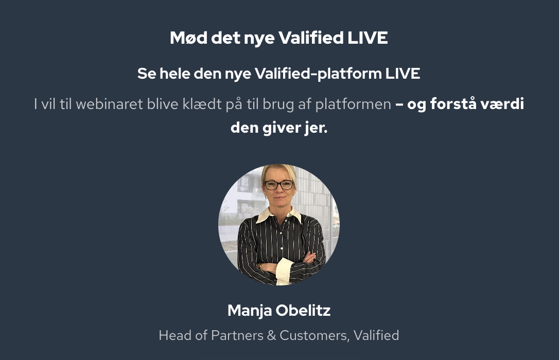 Mød det nye Valified LIVE – webinar med Manja Obelitz